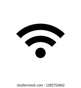 wifi icon vector. signal vector icon. Wireless and wifi icon or sign for remote internet access