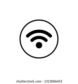 wifi icon vector. signal vector icon. Wireless and wifi icon or sign for remote internet access