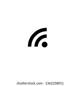 wifi icon vector. signal vector icon. Wireless and wifi icon or sign for remote internet access
