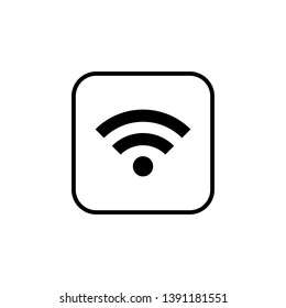 wifi icon vector. signal vector icon. Wireless and wifi icon or sign for remote internet access