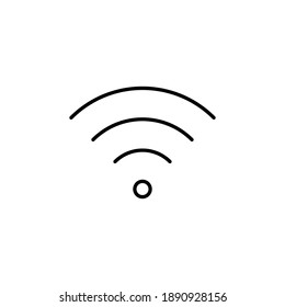 Vector de icono Wifi. icono del vector de señal. vector de icono inalámbrico