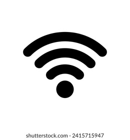Vector de icono Wifi. icono del vector de señal. vector de icono inalámbrico