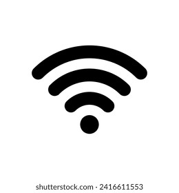 Wifi-Icon-Vektorgrafik. Signal-Vektorsymbol. Wireless-Symbol-Vektorgrafik