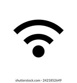 Vector de icono Wifi. icono del vector de señal. vector de icono inalámbrico