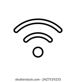 Wifi icon vector. signal vector icon. Wireless  icon vector