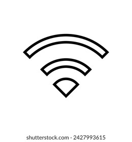 Wifi icon vector. signal vector icon. Wireless  icon vector