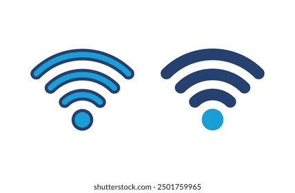 Icono de Wifi. Vector de Vector de señal. Vector de iconos inalámbricos