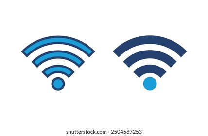Wifi icon vector. signal vector icon. Wireless  icon vector