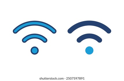 Wifi icon vector. signal vector icon. Wireless  icon vector