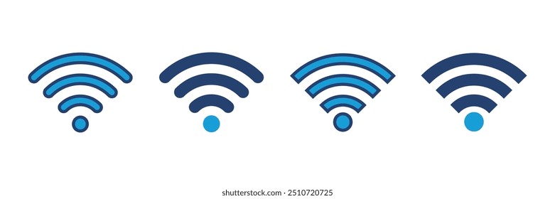 Wifi icon vector. signal vector icon. Wireless  icon vector