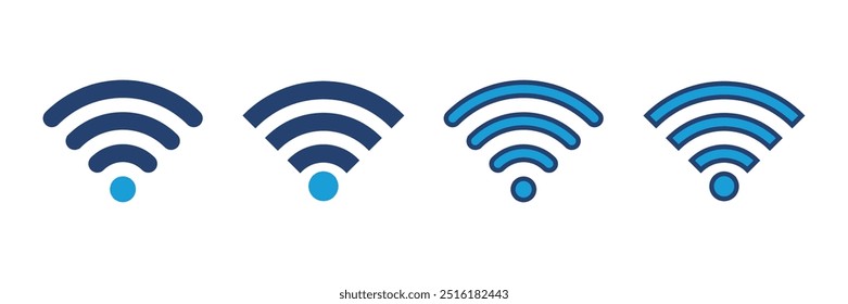 ícone Wifi vetor. ícone do vetor de sinal. Vetor de ícone sem fio
