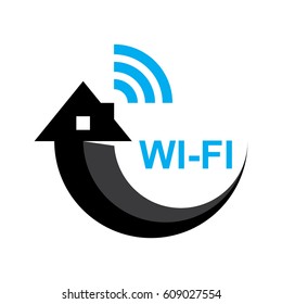 Wi-fi, icon vector, silhouette logo for Internet service provider, vector