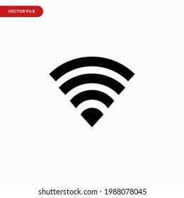 Wifi icon vector. Simple internet sign