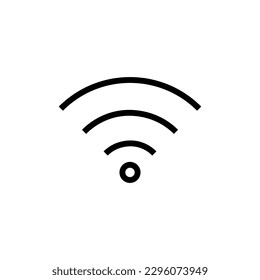 Wifi-Icon-Vektorgrafik. Einfache Internet-Zeichengrafik auf weißem Hintergrund.EPS