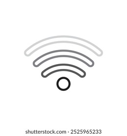 Ilustración de diseño de símbolo de Vector de icono de wifi