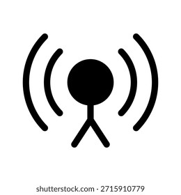 Ilustración de diseño de símbolo de Vector de icono de wifi