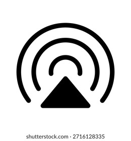 Ilustración de diseño de símbolo de Vector de icono de wifi