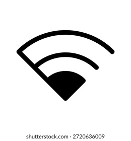 Ilustración de diseño de símbolo de Vector de icono de wifi