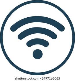 Ilustración de símbolo de Vector de icono de Wi-Fi