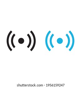 vector de icono wifi en estilo plano de moda aislado en fondo blanco