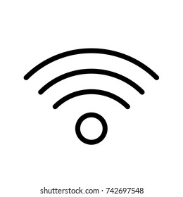 Wi-Fi Icon, Wi-Fi icon vector, in trendy flat style isolated on white background. Wi-Fi icon image, Wi-Fi icon illustration