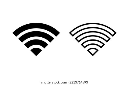 Wifi icon vector for web and mobile app. signal sign and symbol. Wireless  icon