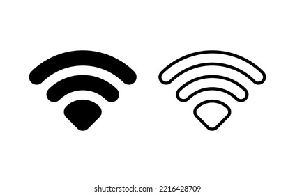 Vector de icono Wifi para web y aplicación móvil. señal y símbolo. Icono inalámbrico