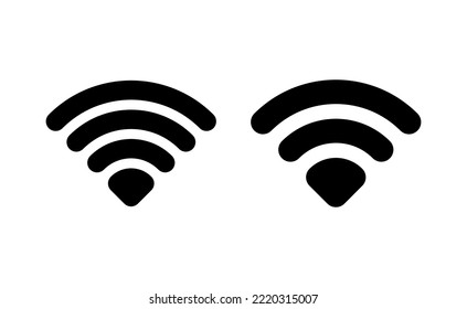 Vector de icono Wifi para web y aplicación móvil. señal y símbolo. Icono inalámbrico