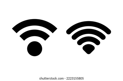 Wifi icon vector for web and mobile app. signal sign and symbol. Wireless  icon