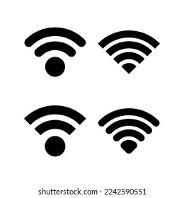 Wifi icon vector for web and mobile app. signal sign and symbol. Wireless  icon