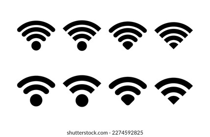 Wifi icon vector for web and mobile app. signal sign and symbol. Wireless  icon