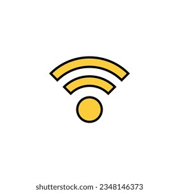 Wifi icon vector for web and mobile app. signal sign and symbol. Wireless  icon