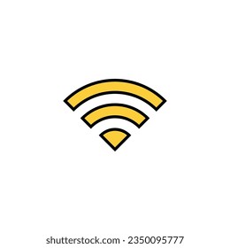 Wifi icon vector for web and mobile app. signal sign and symbol. Wireless  icon