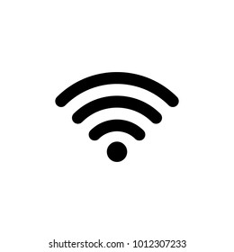 WIFI icon vector, Wireless internet Sign isolated on white background, Flat style for graphic and web design