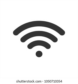 WIFI icon vector, Wireless internet Sign isolated on white background, Flat style for graphic and web design