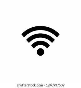 WIFI icon vector, Wireless internet Sign isolated vector