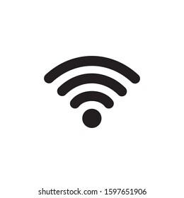 Wifi icon vector, Wireless internet sign vector