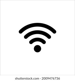 WIFI icon vector, Wireless internet Sign isolated on white background, Flat style for graphic and web design. color editable eps 10