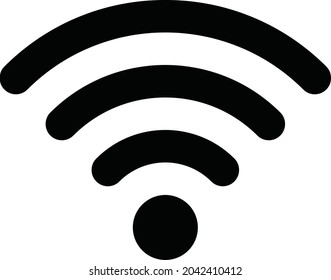 Wifi-Icon-Vektorgrafik. Wireless Internet WIFI-Zeichen