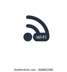 WIFI icon vector, Wireless internet Stock vector illustration isolated