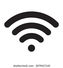 WIFI icon vector, wireless internet sign isolated on white background, vector illustration