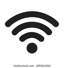 Wifi icon vector, wireless internet sign
