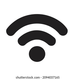 Wifi icon vector, wireless internet sign