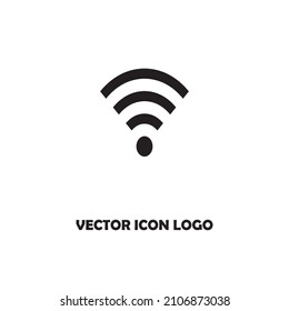 WIFI icon vector, wireless internet sign isolated on white background, flat style, vector illustration