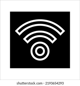 WIFI icon vector, wireless internet sign isolated on white background, flat style, vector illustration