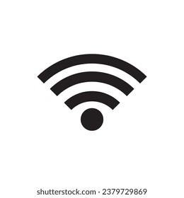 WIFI icon vector, wireless internet sign isolated on white background, flat style, vector illustration