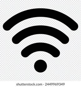 Vector de iconos WIFI, señal de Internet inalámbrico aislado sobre fondo blanco, estilo plano, Ilustración vectorial