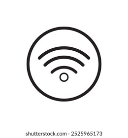 WIFI icon vector, wireless internet sign isolated on white background, flat style, vector illustration