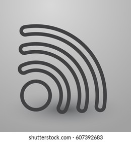 WIFI icon vector, Wireless internet Sign