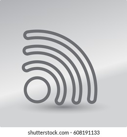 WIFI icon vector, Wireless internet Sign